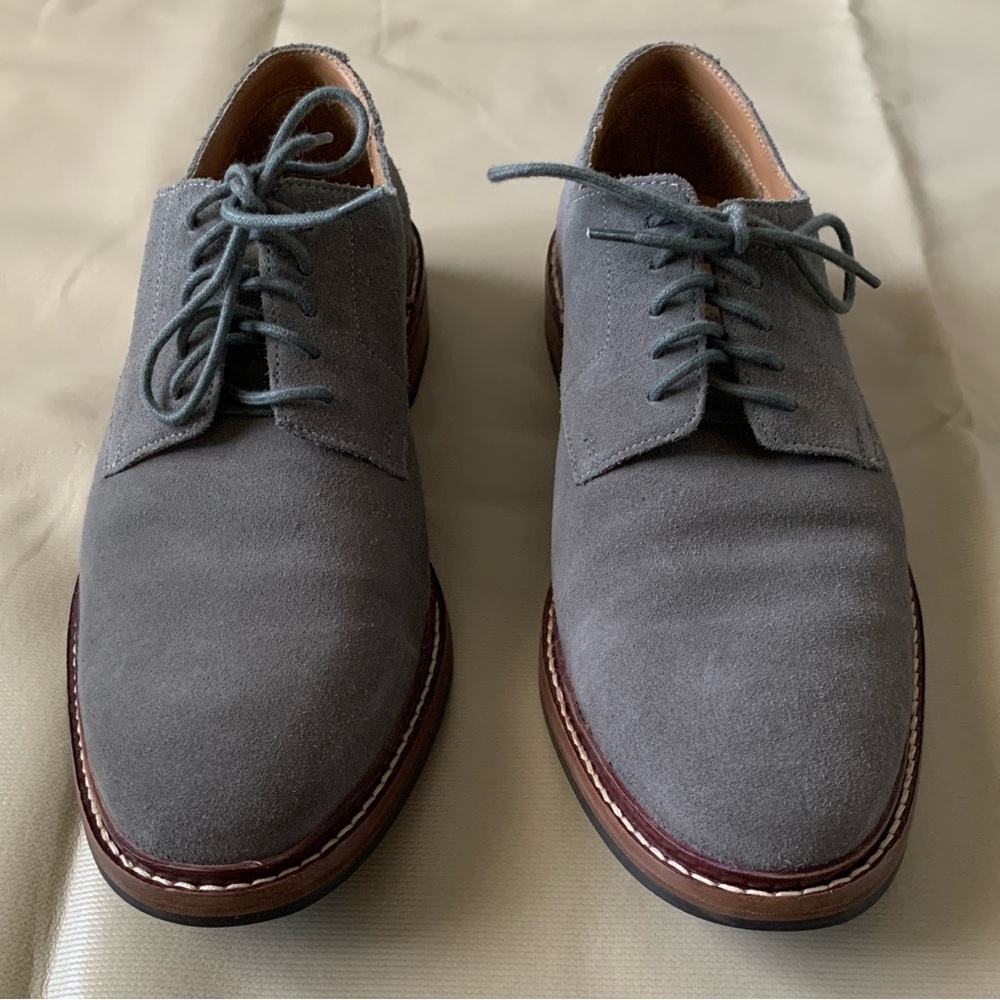 COLE HAAN MEN’S GREY SUEDE DRESS SHOE SZ 10